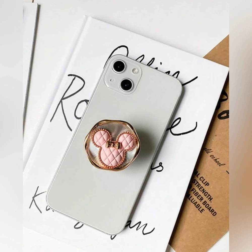 Elegant Pink Phone Grip for Smartphones